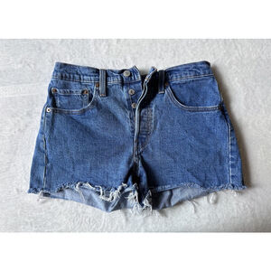 Levi’s 501 Womens Denim Cutoff Buttonfly Shorts Size 27